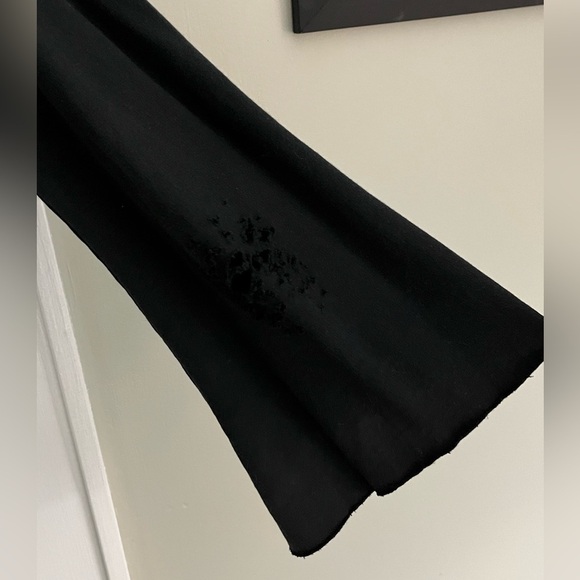 LF Los Angeles Black Distressed Cropped Cotton Top Small Grunge Witch Streetwear - Picture 9 of 10